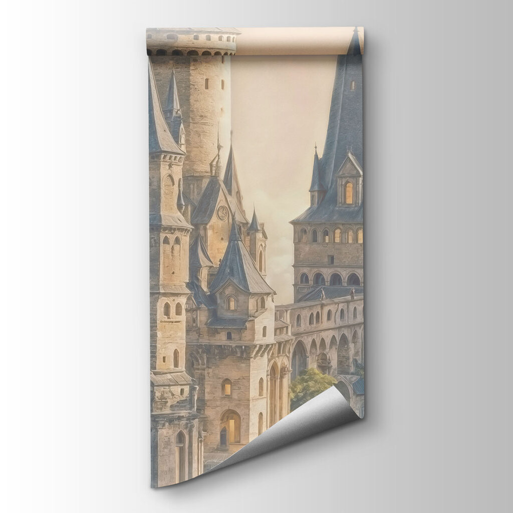 Een kasteel boven mist — productweergave