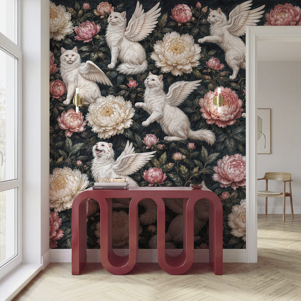 Gevleugelde katten in nachtbloei — interieur 4