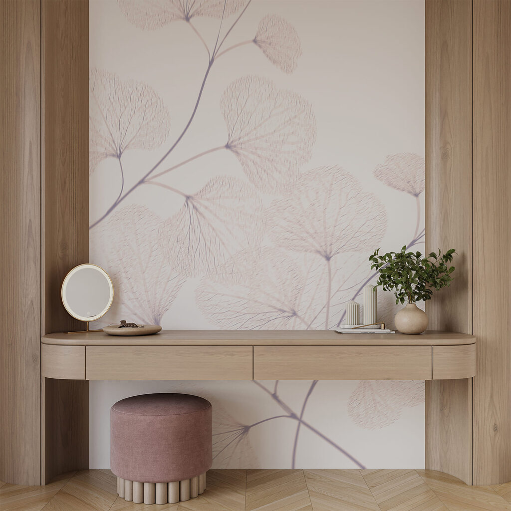 Bladtakjes in bijna wit — interieur 2