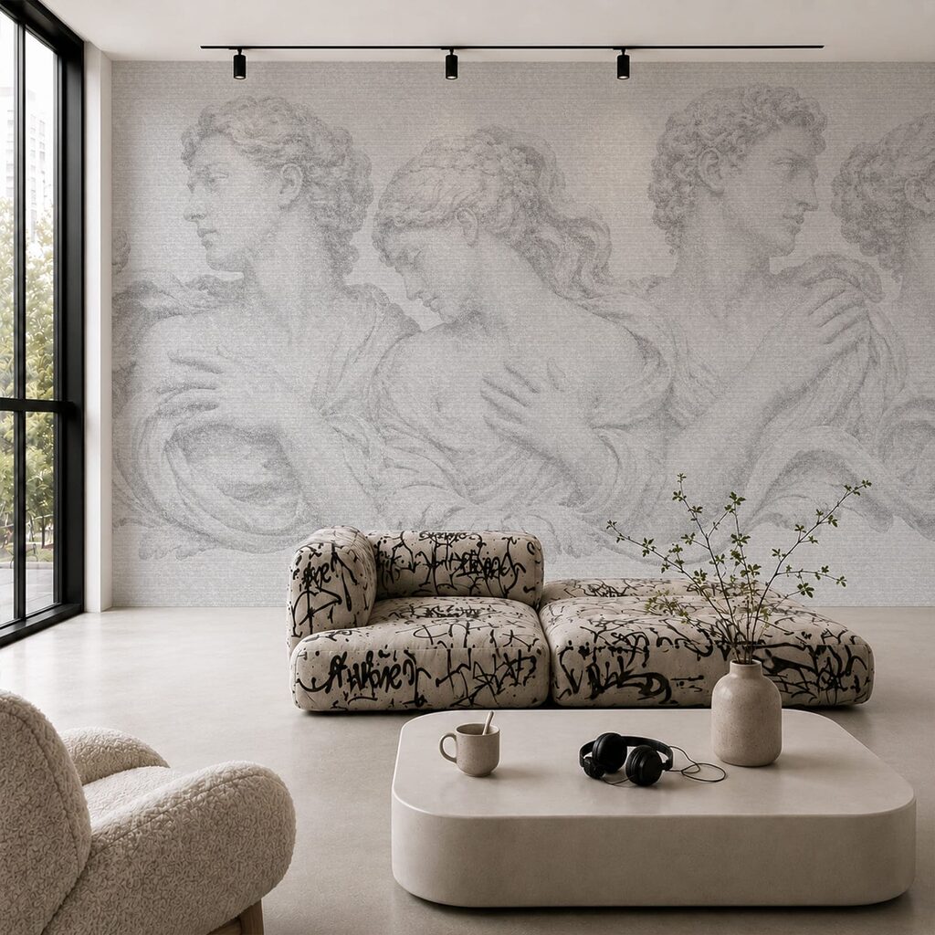 Klassieke figuren fijn gearceerd — interieur 3