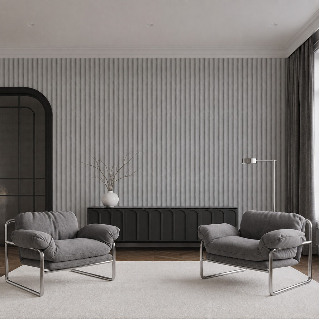 Smalle ribbels in rust — interieur 2
