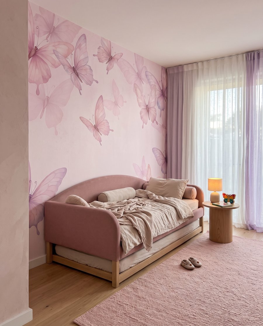 Vlinders in doorschijnende lagen — interieur 3