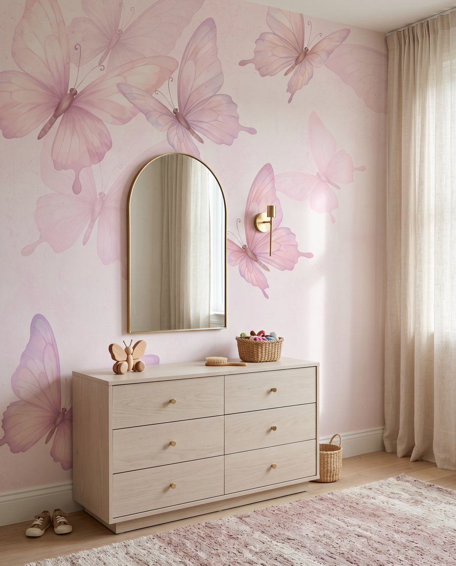 Vlinders in doorschijnende lagen — interieur 4