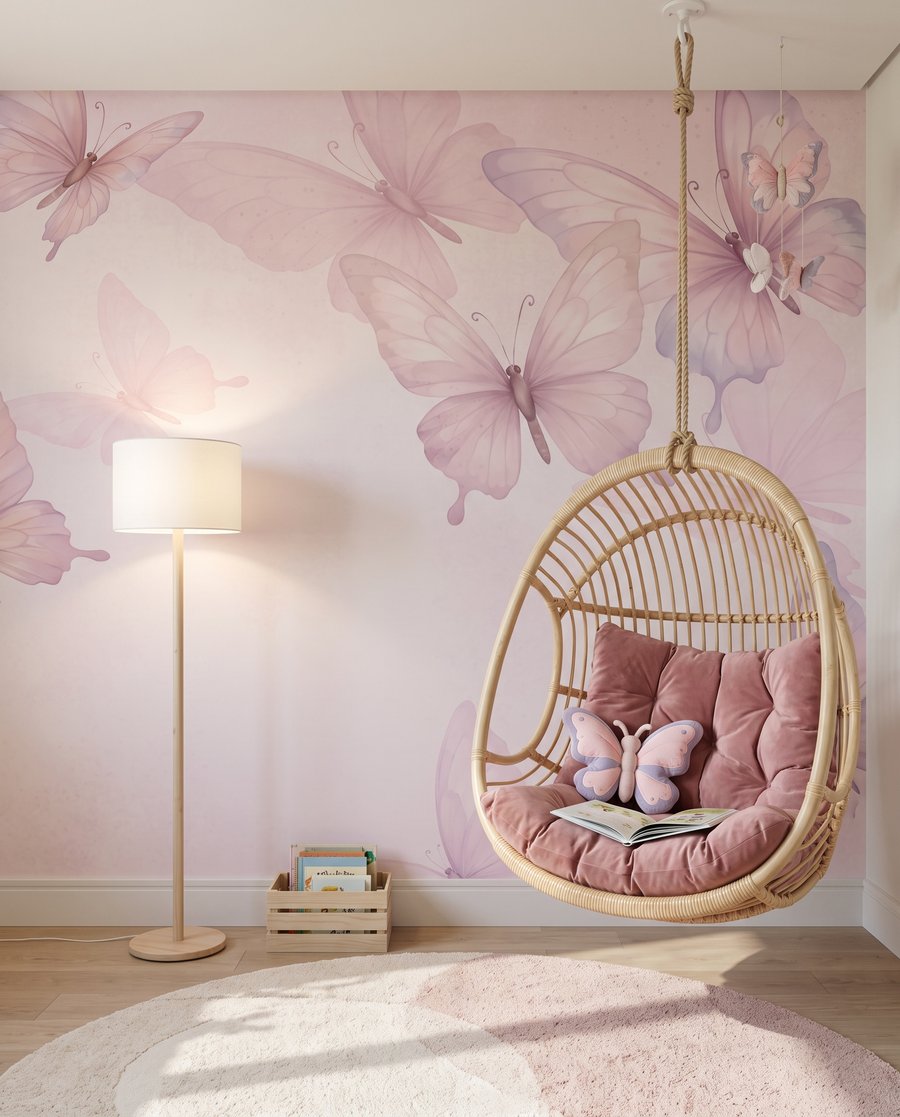 Vlinders in doorschijnende lagen — interieur 5