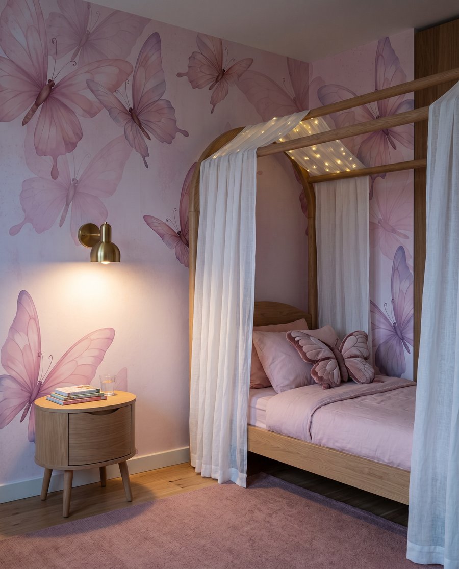 Vlinders in doorschijnende lagen — interieur 6