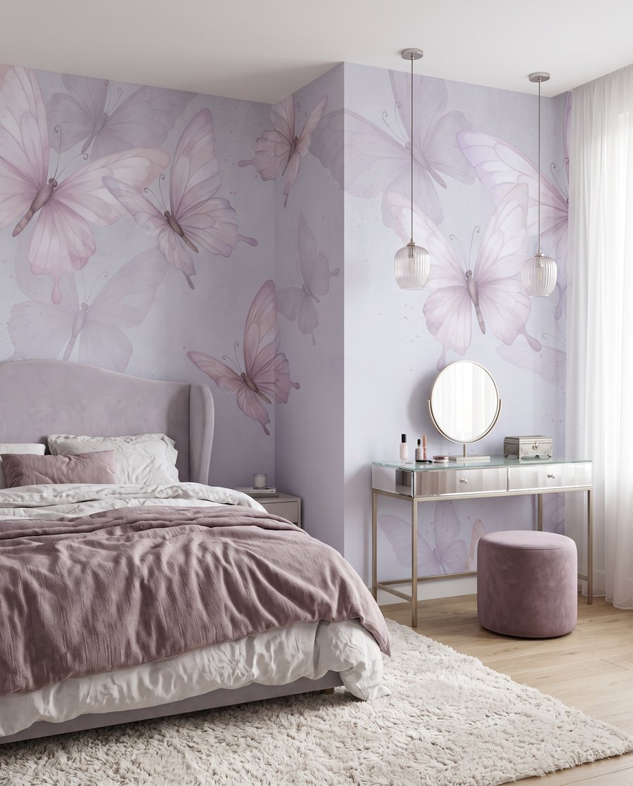 Vlinders in doorschijnende lagen — interieur 2