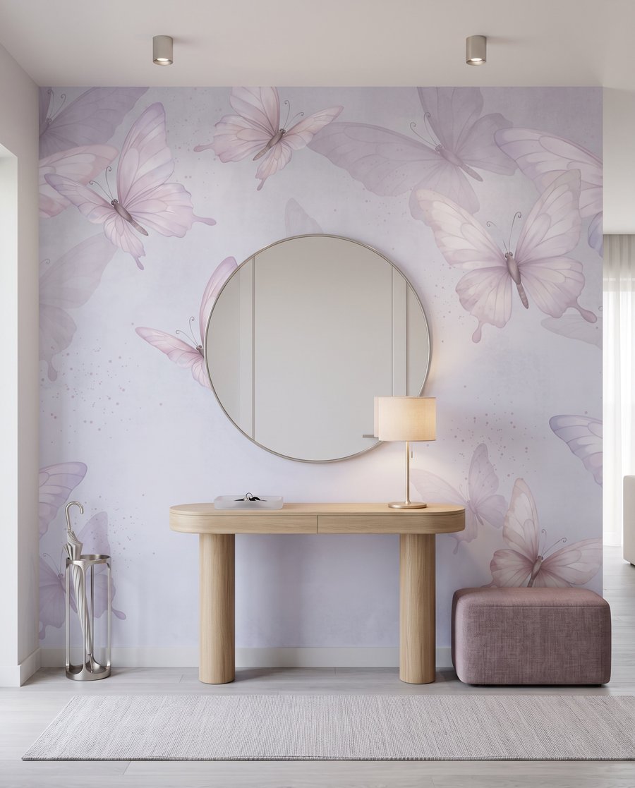 Vlinders in doorschijnende lagen — interieur 4