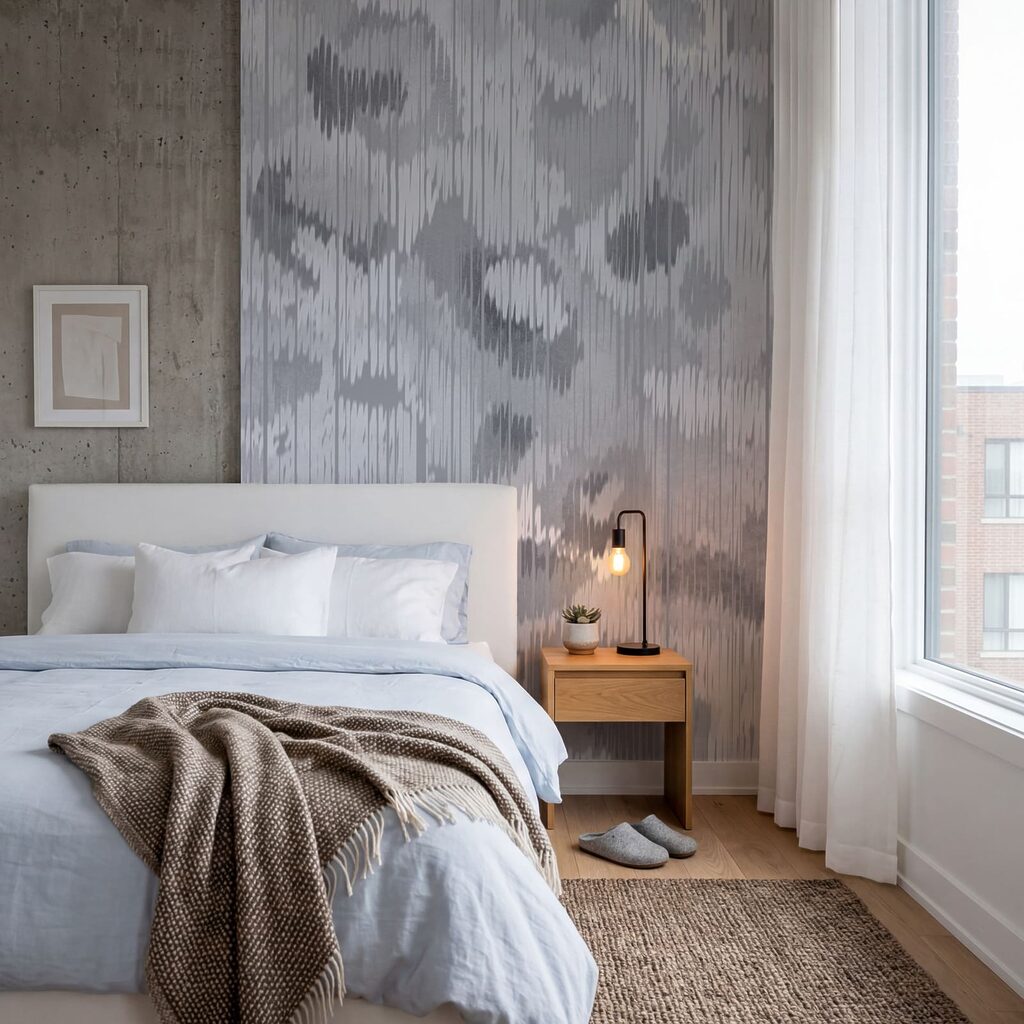 Zachte vlekken op weefpatroon — interieur 1