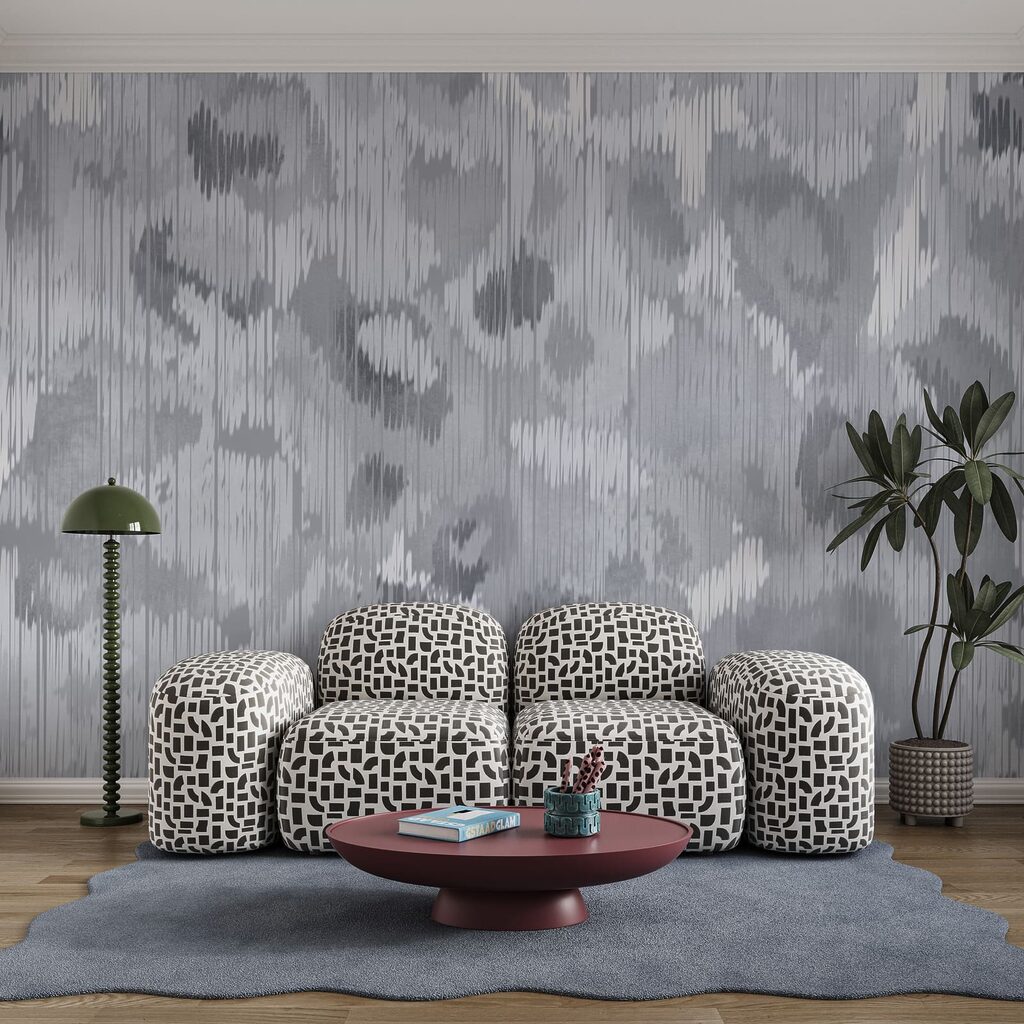 Zachte vlekken op weefpatroon — interieur 2