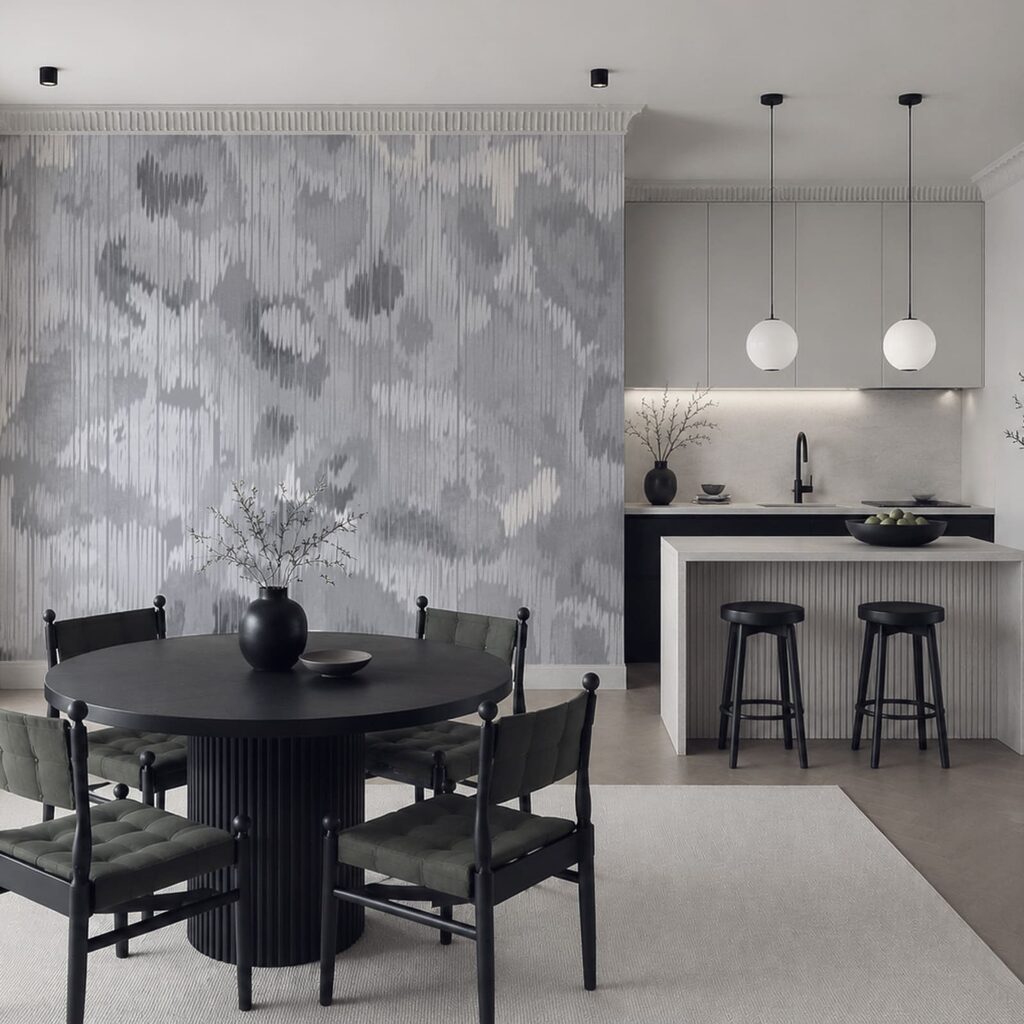 Zachte vlekken op weefpatroon — interieur 3