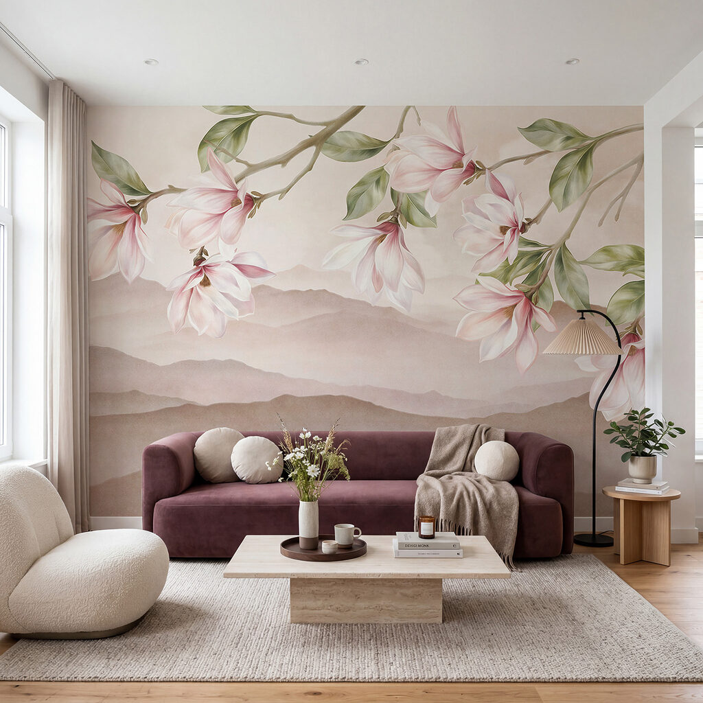 Bloesem boven verre heuvels — interieur 2
