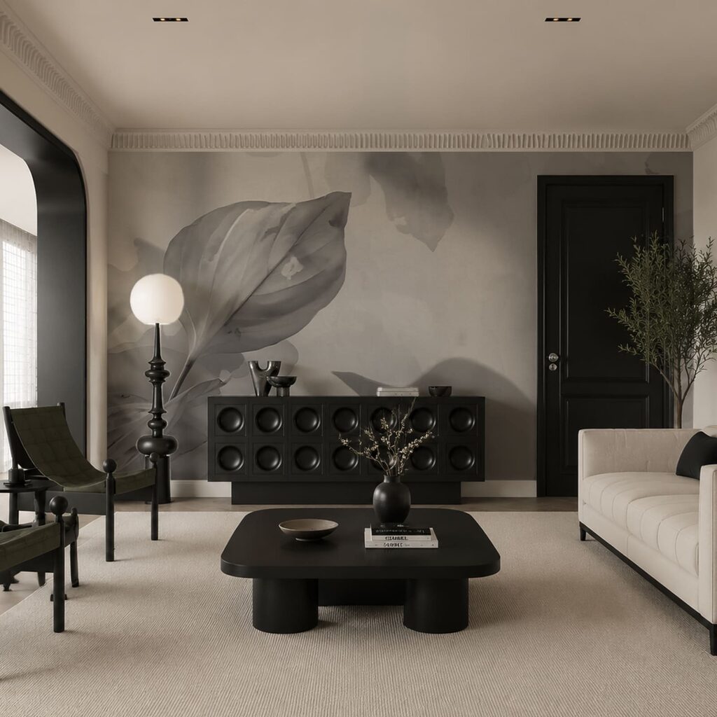 Blad met een schaduwspel — interieur 1