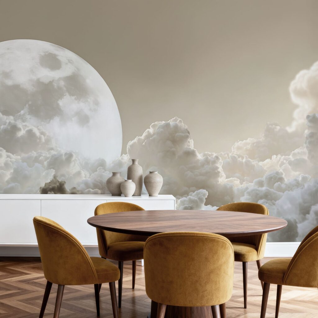 Volle maan boven wolken — interieur 4