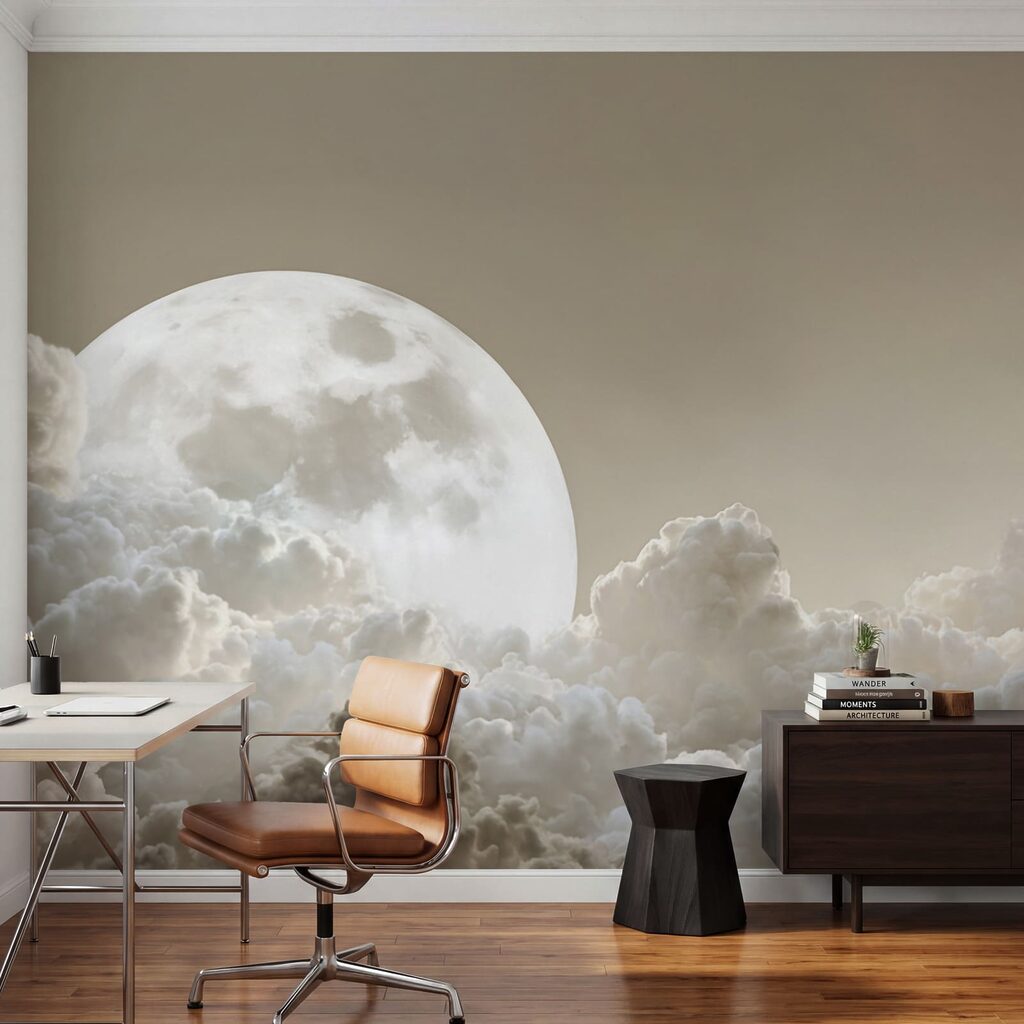 Volle maan boven wolken — interieur 5