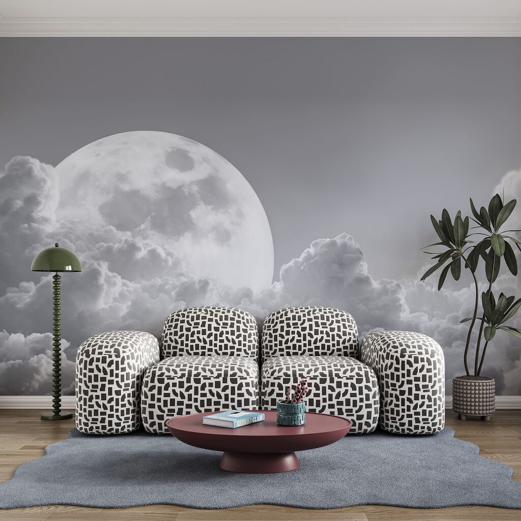 Volle maan boven wolken — interieur 4