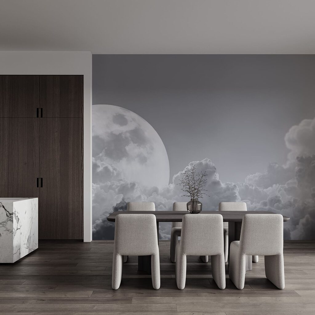 Volle maan boven wolken — interieur 6