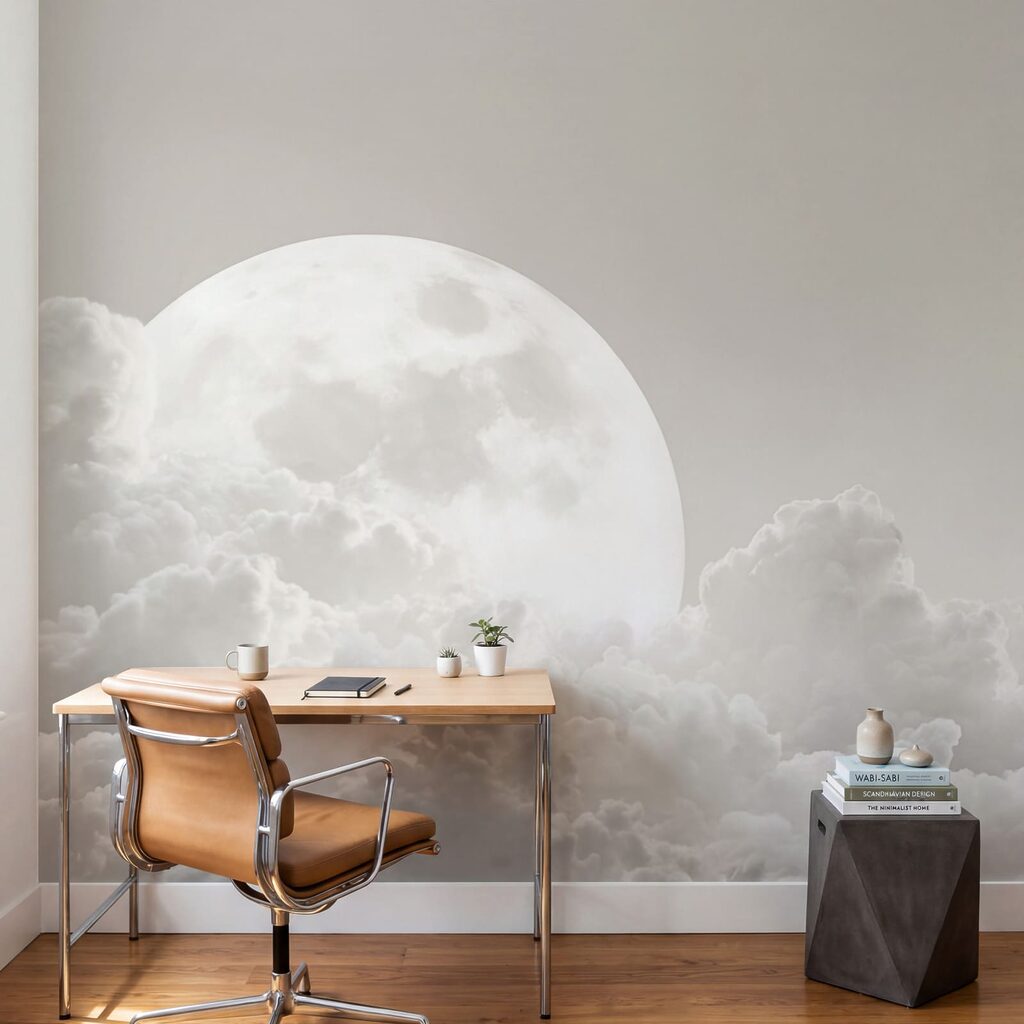 Volle maan boven wolken — interieur 4