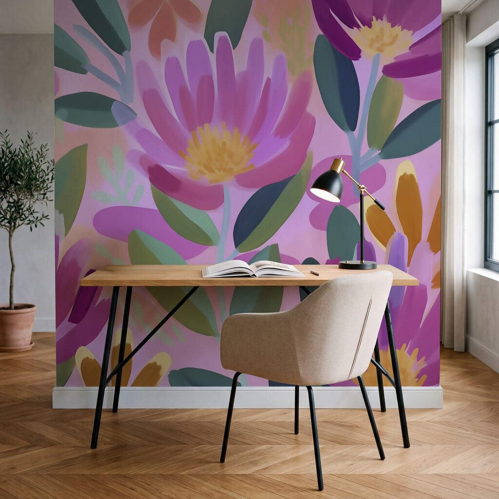 Bloemen in brede kleurstreken — interieur 6