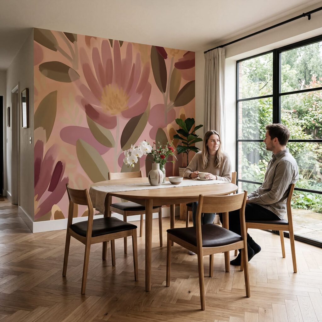 Bloemen in brede kleurstreken — interieur 4
