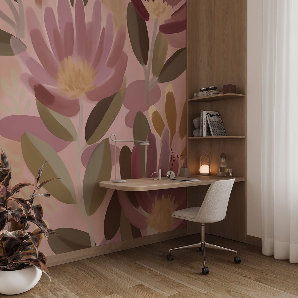 Bloemen in brede kleurstreken — interieur 6