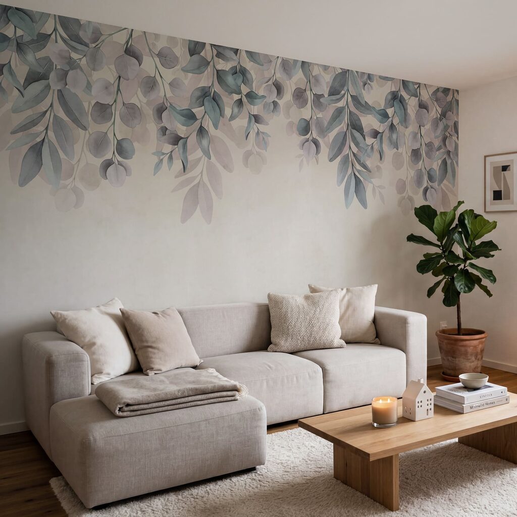 Hangende blaadjes boven patina — interieur 3