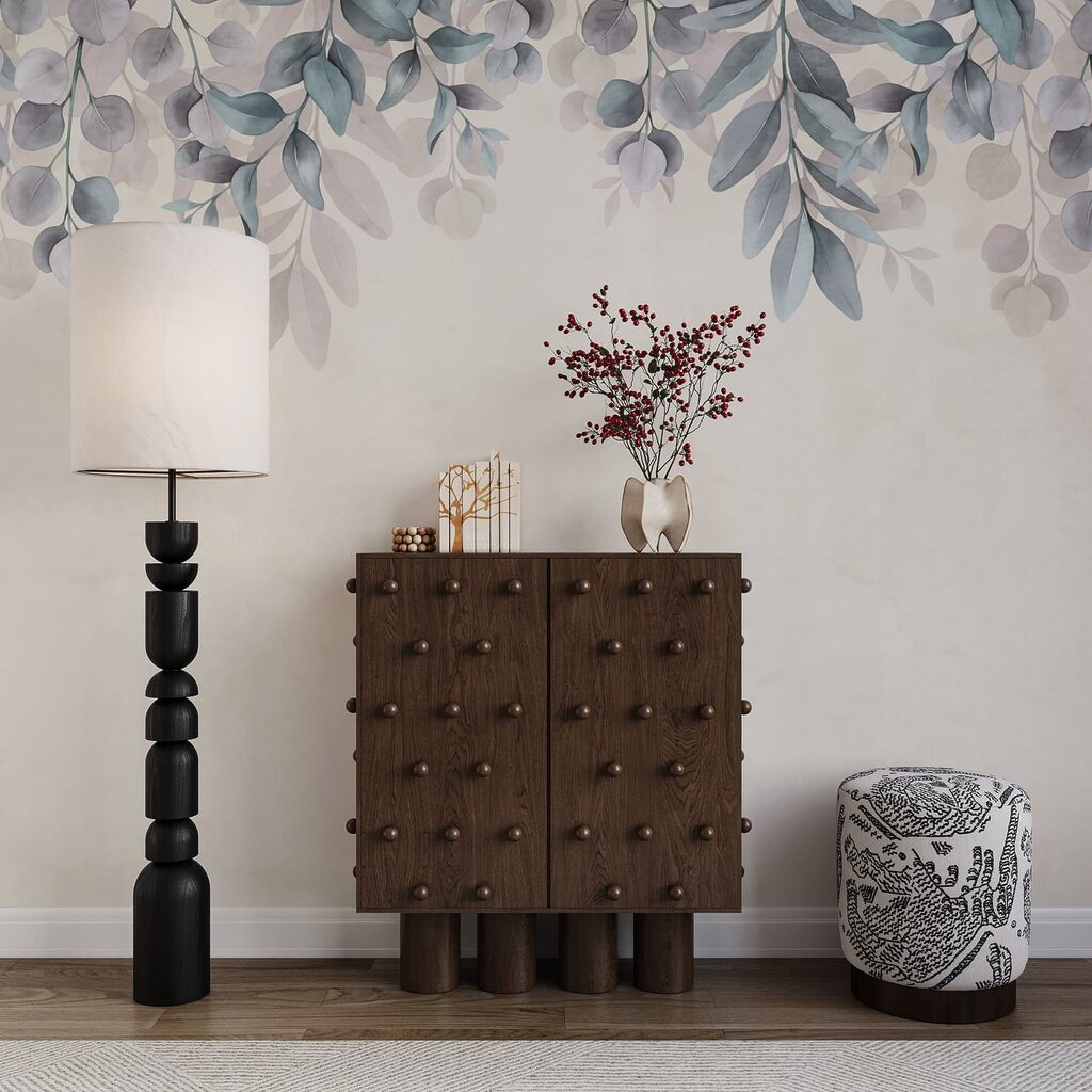 Hangende blaadjes boven patina — interieur 4