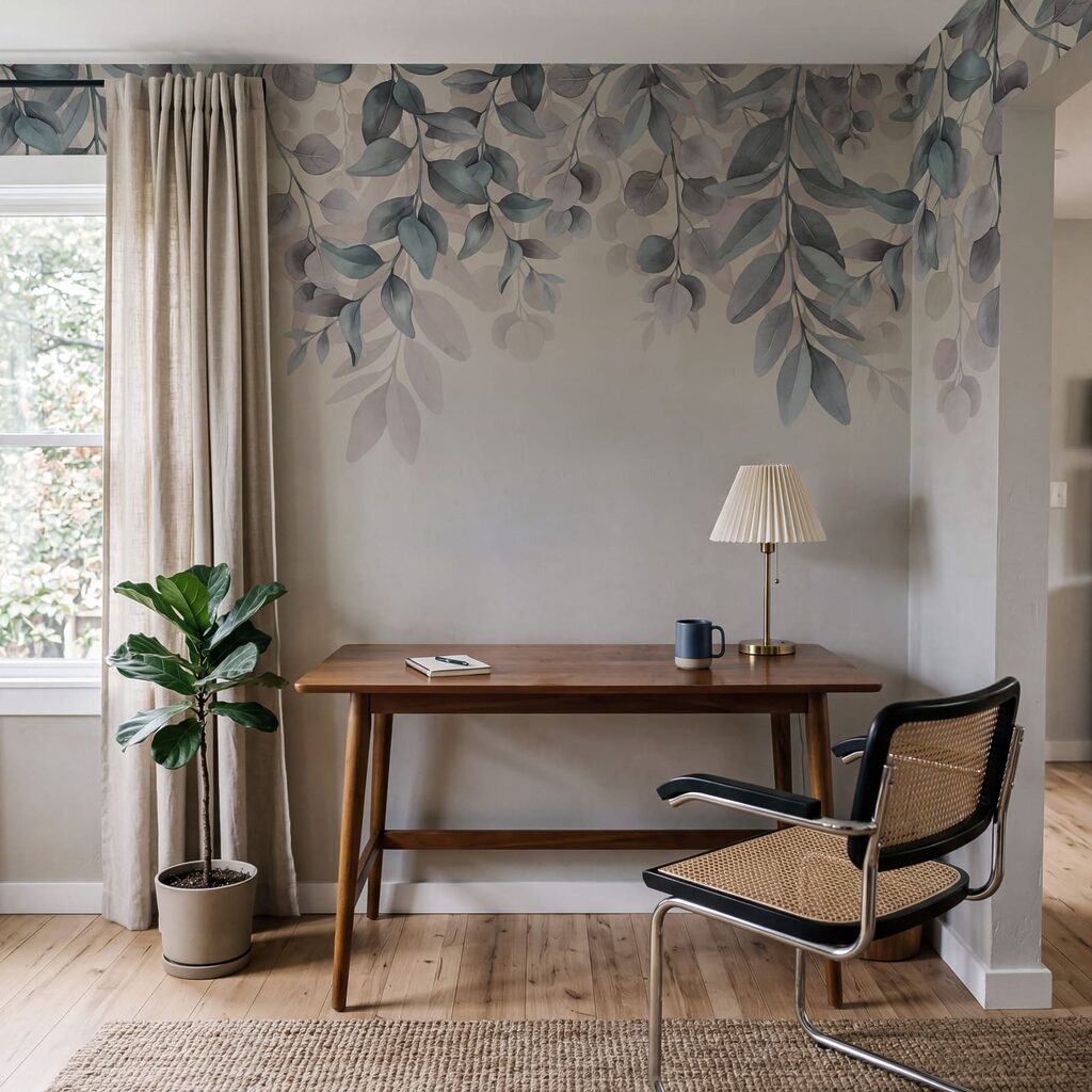 Hangende blaadjes boven patina — interieur 5