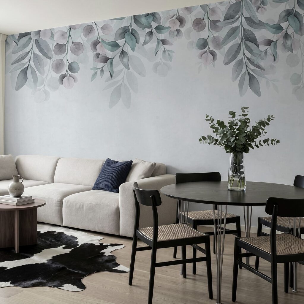Hangende blaadjes boven patina — interieur 1
