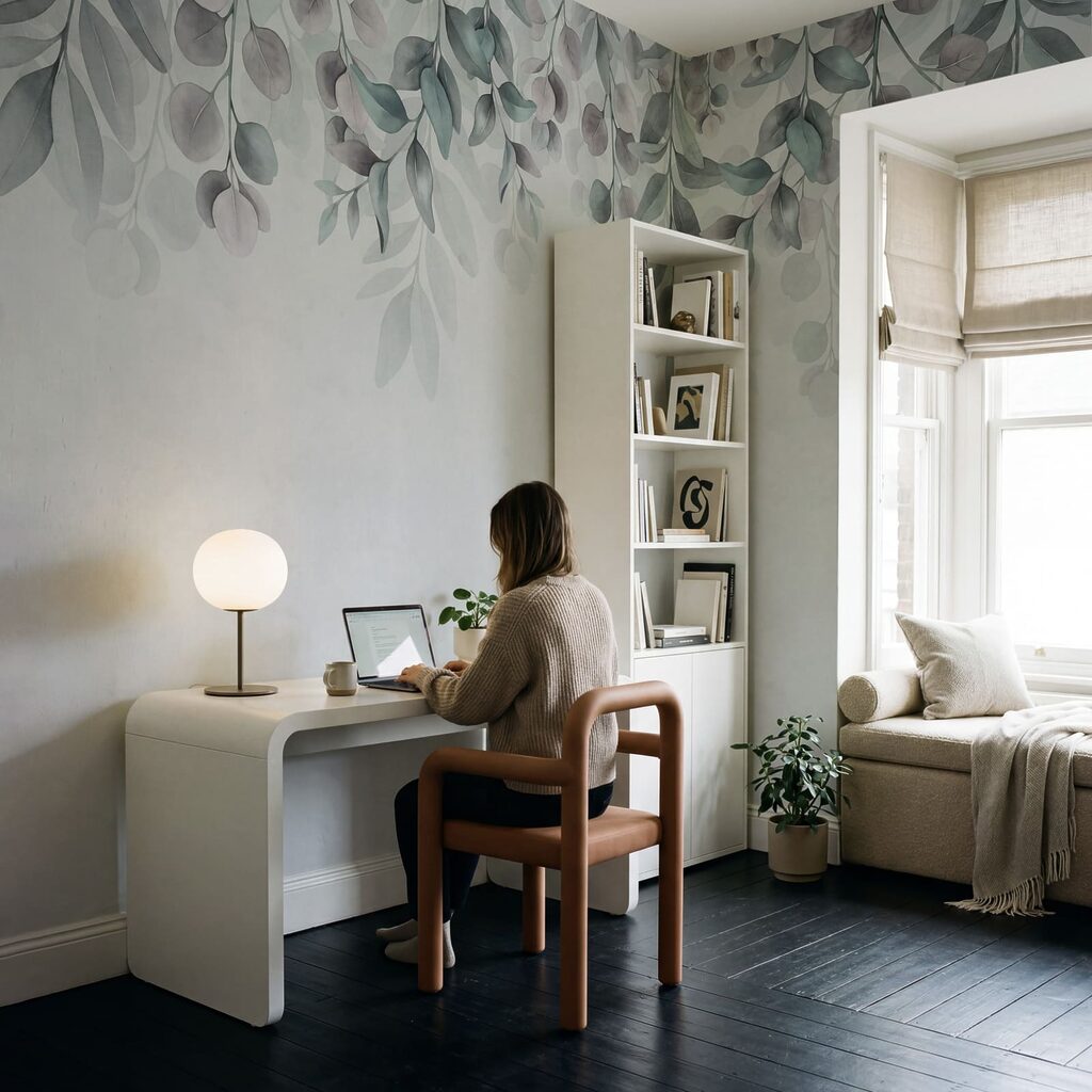 Hangende blaadjes boven patina — interieur 4