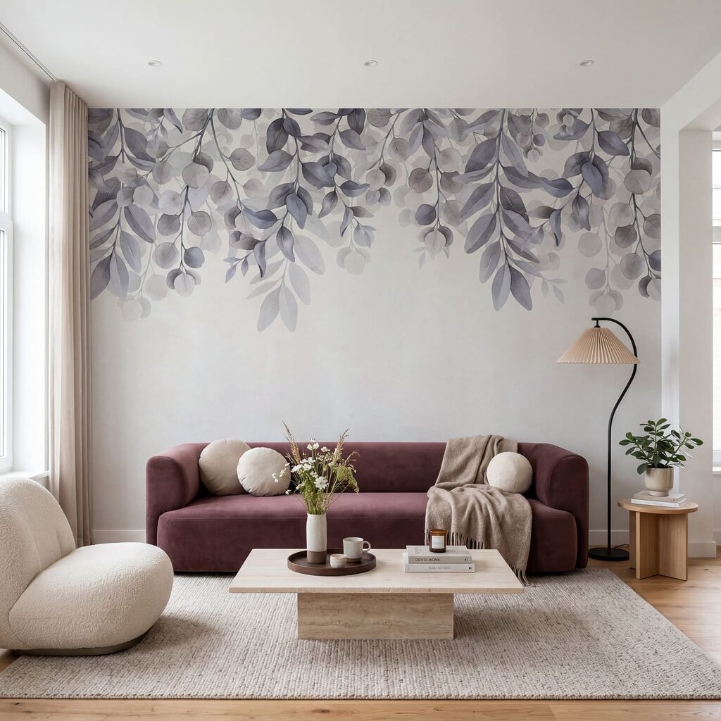 Hangende blaadjes boven patina — interieur 3
