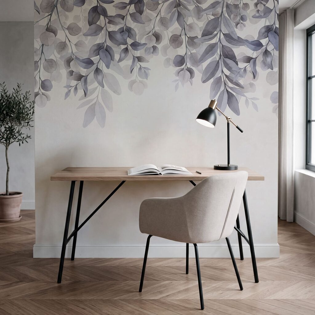 Hangende blaadjes boven patina — interieur 1