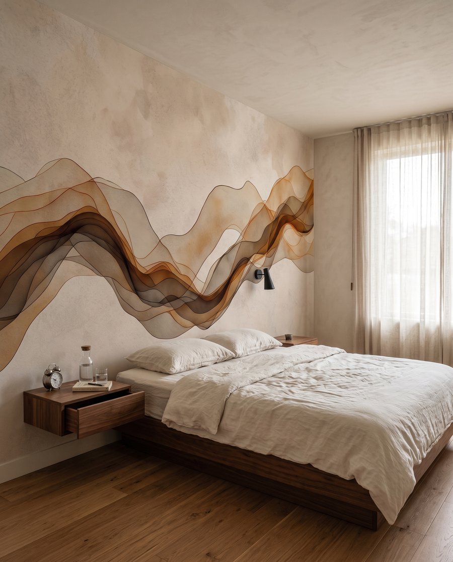Vloeiende lagen in een interieur