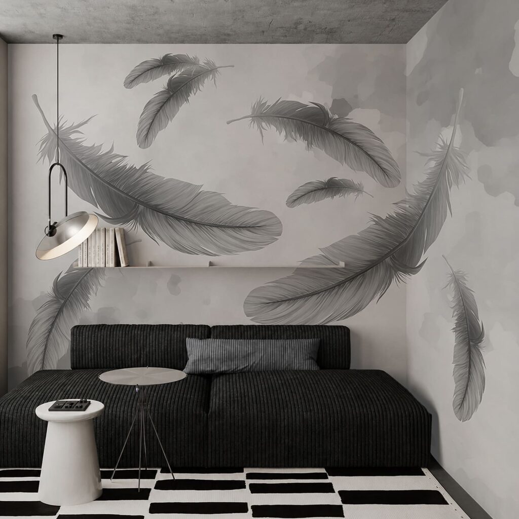 Veren zweven door verfwolken — interieur 1