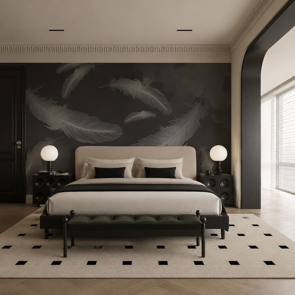 Veren zweven door verfwolken — interieur 2
