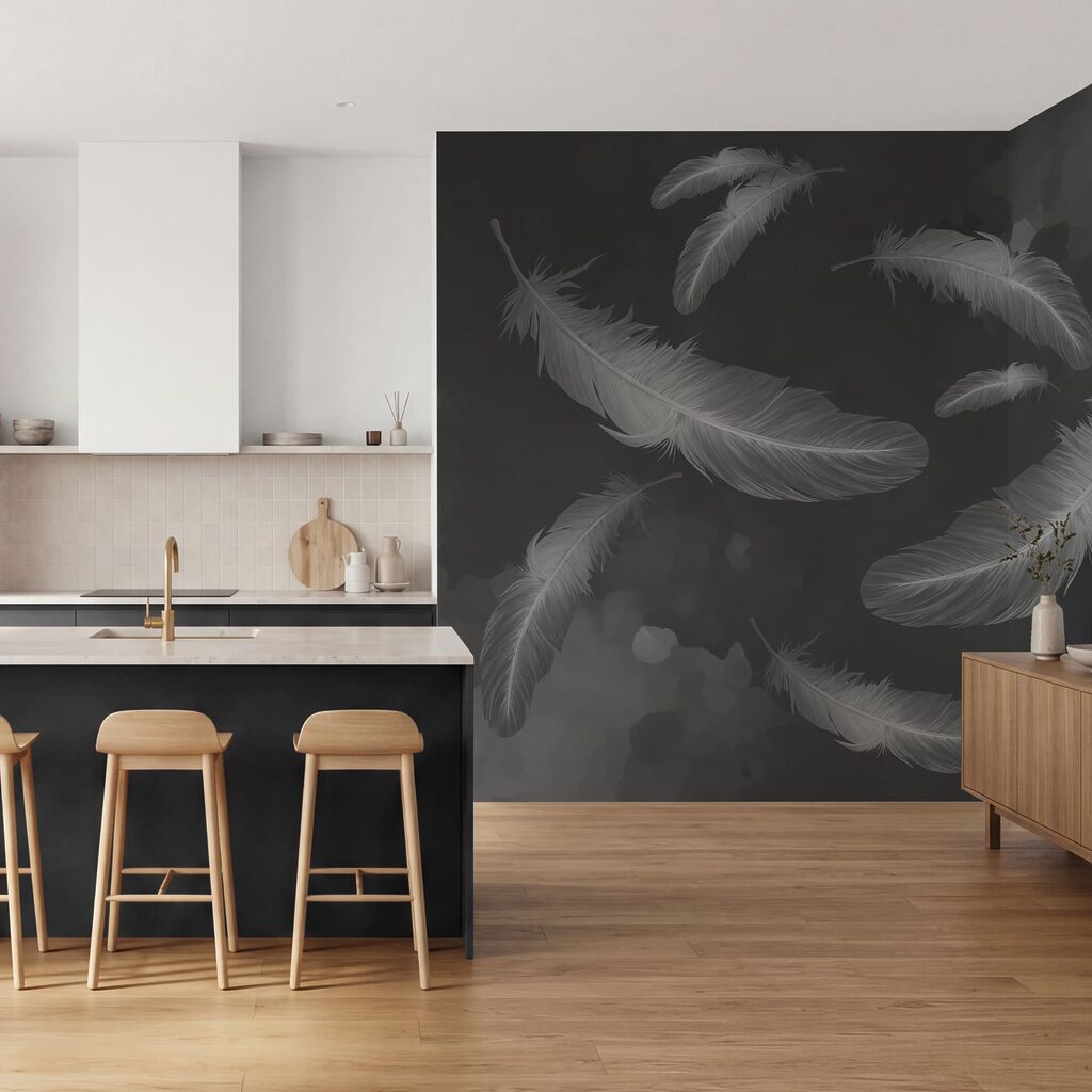 Veren zweven door verfwolken — interieur 3