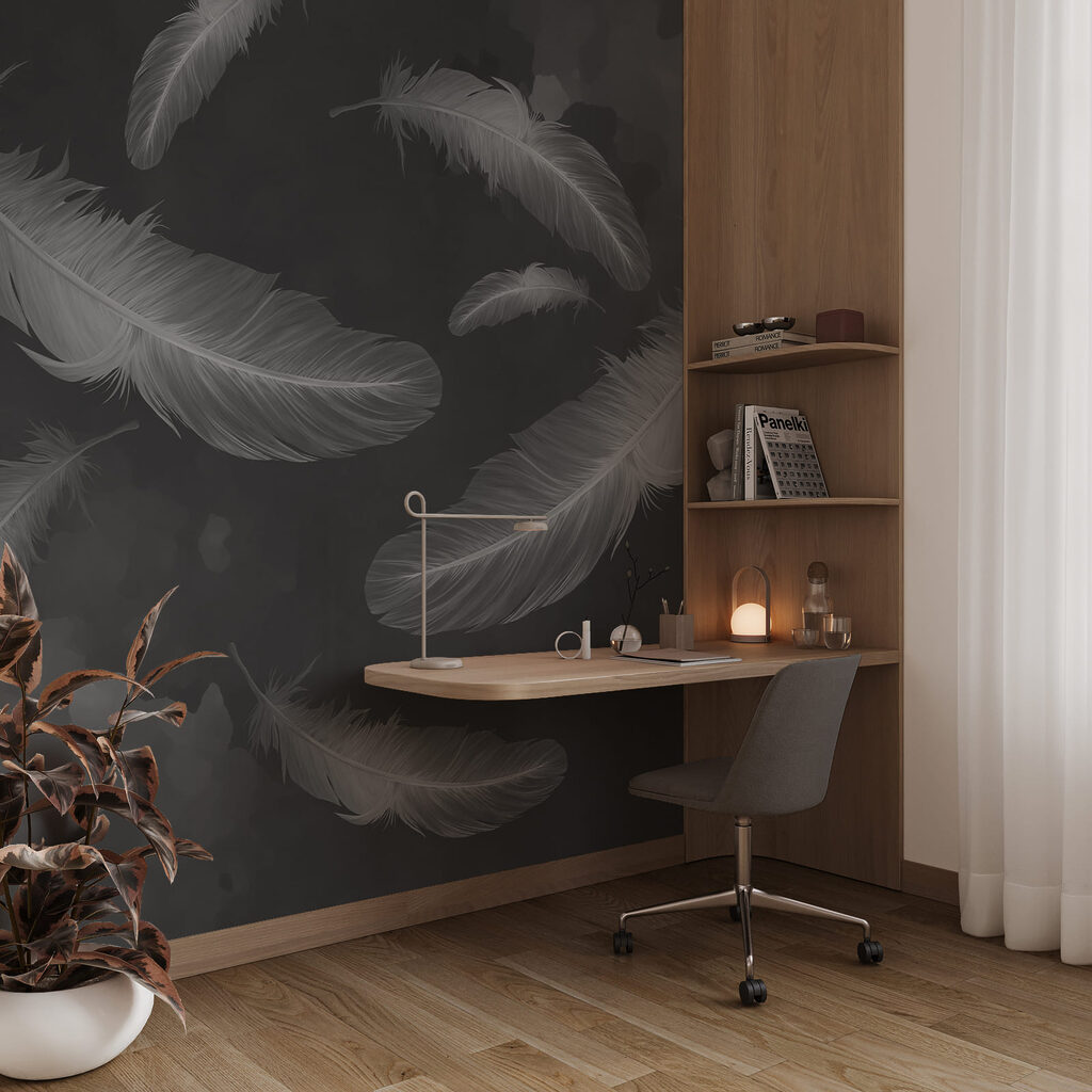 Veren zweven door verfwolken — interieur 4