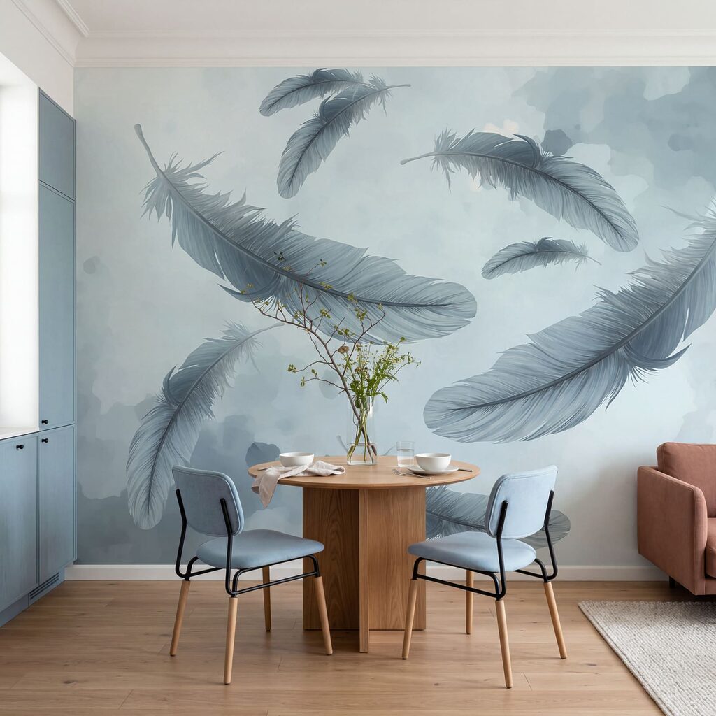 Veren zweven door verfwolken — interieur 3
