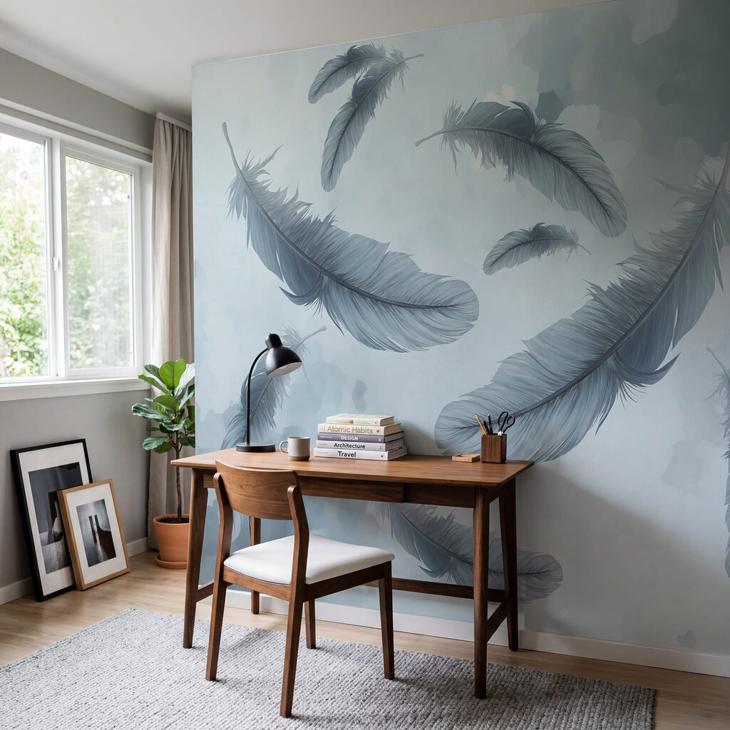 Veren zweven door verfwolken — interieur 4