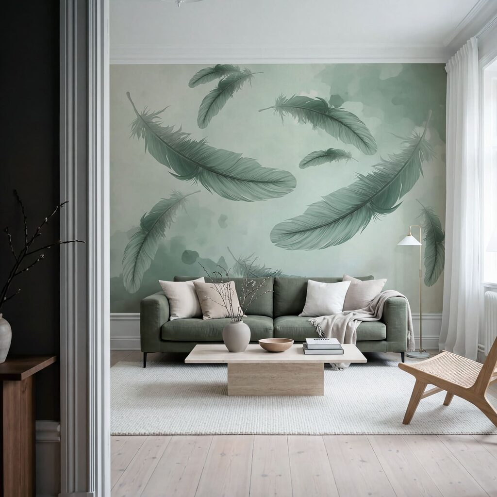 Veren zweven door verfwolken — interieur 1