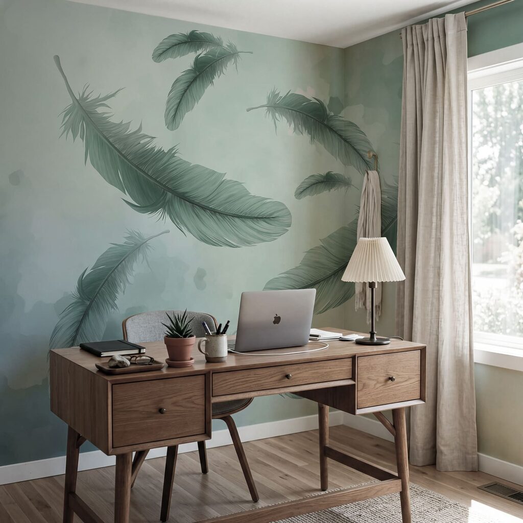 Veren zweven door verfwolken — interieur 4