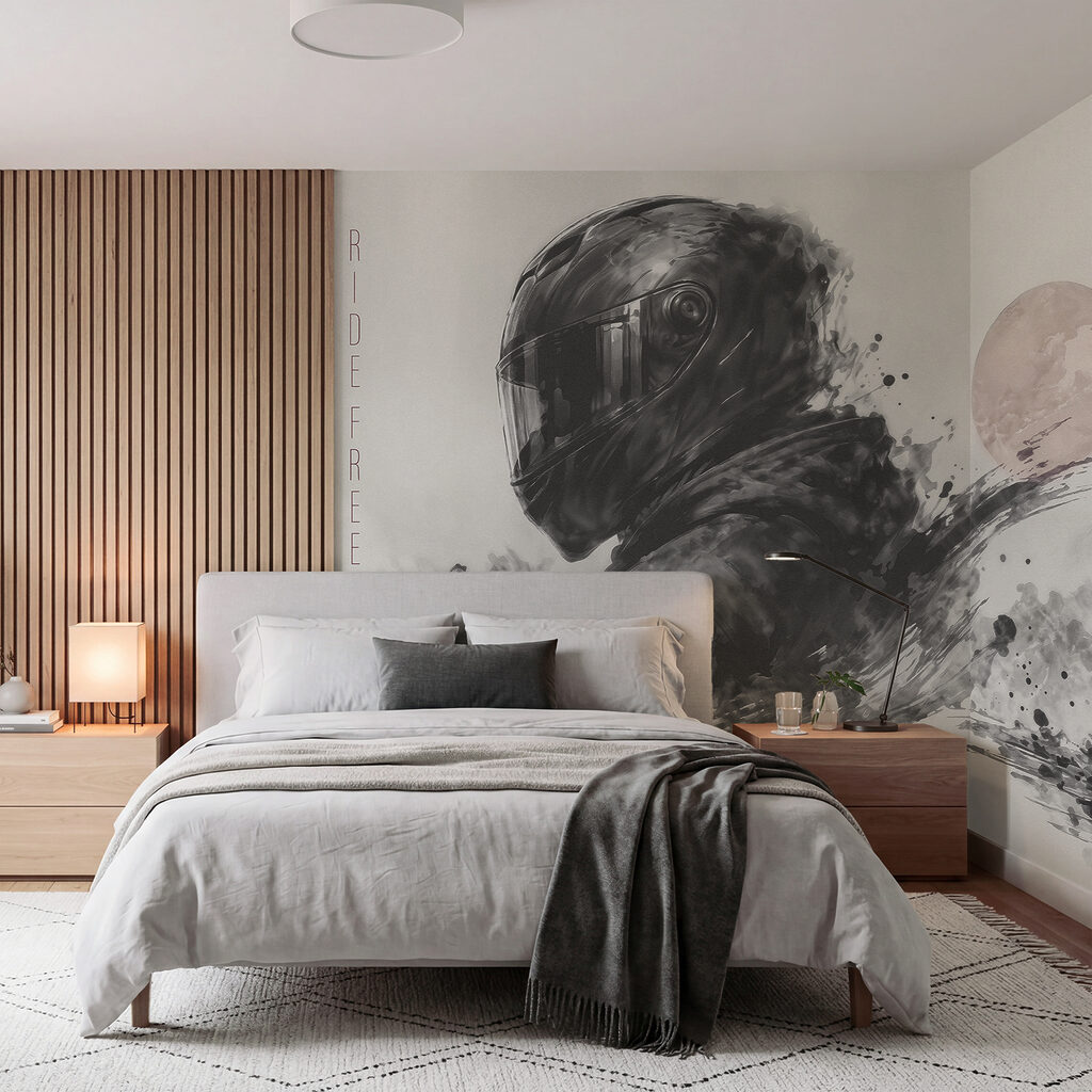 Motorhelm in losse streken — interieur 4