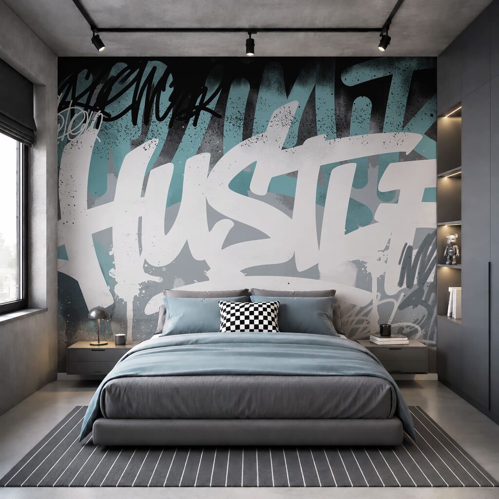 Hustle tussen verfspatten — interieur 1