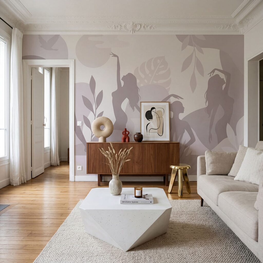 Vrouwen in bewegende silhouetten — interieur 2
