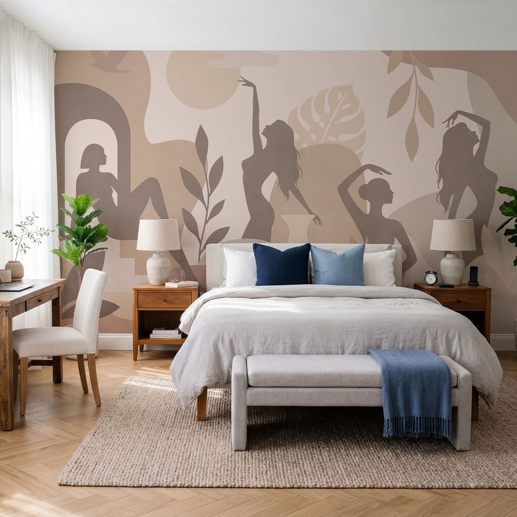 Vrouwen in bewegende silhouetten — interieur 2