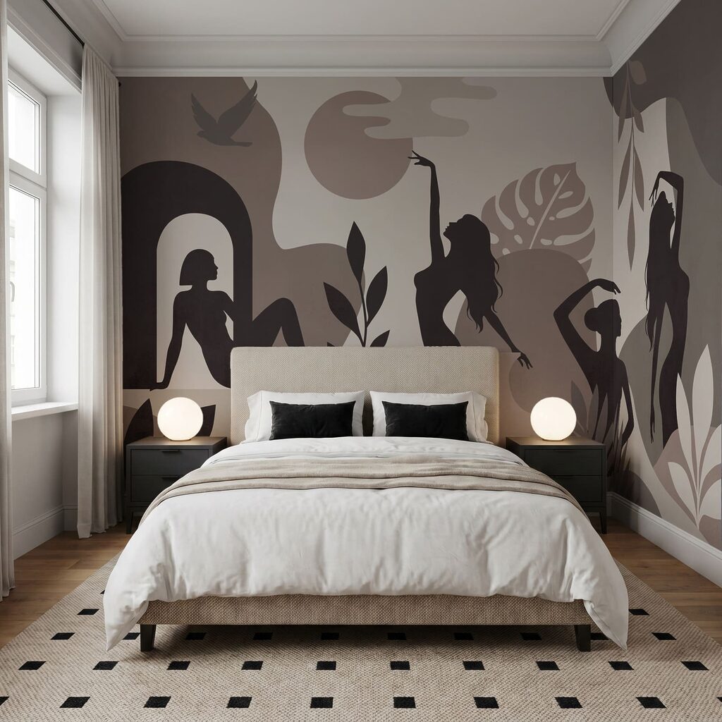 Vrouwen in bewegende silhouetten — interieur 2