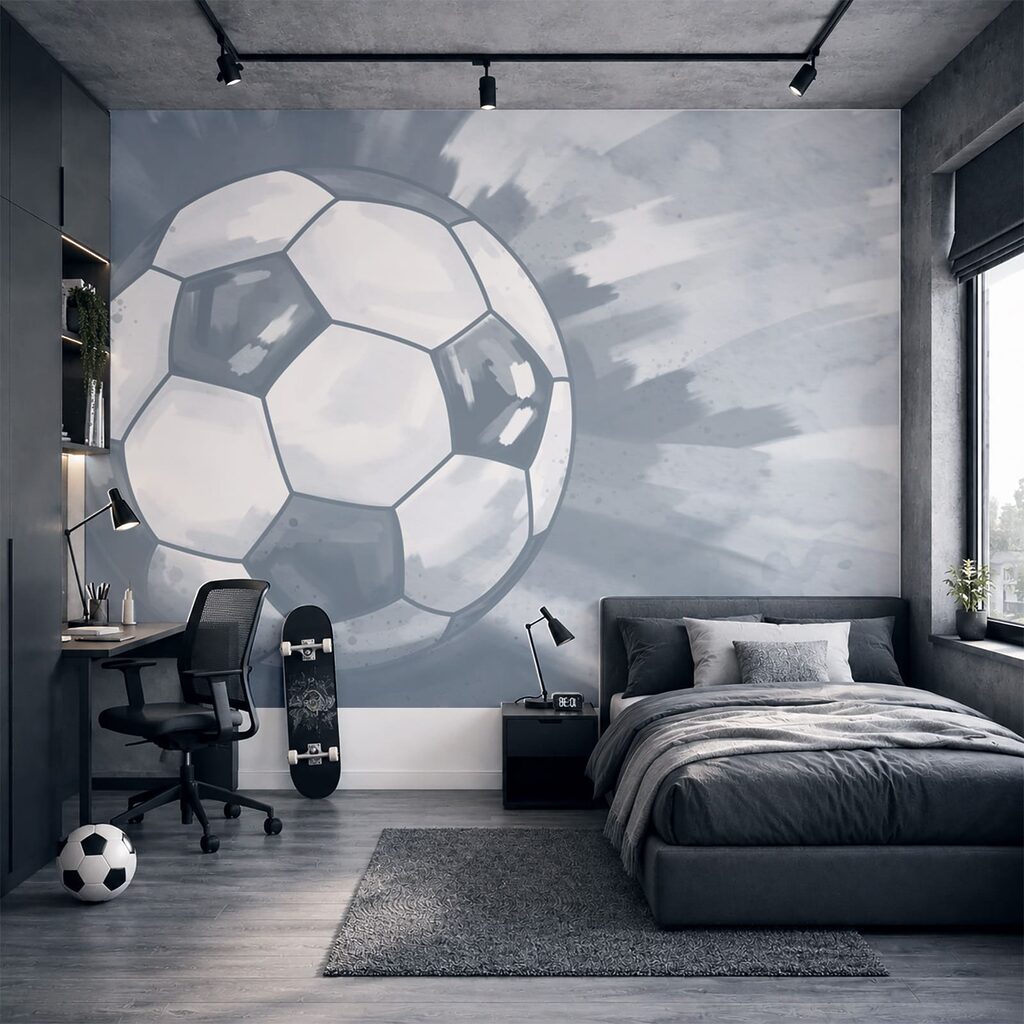 Voetbal in de lucht — interieur 1