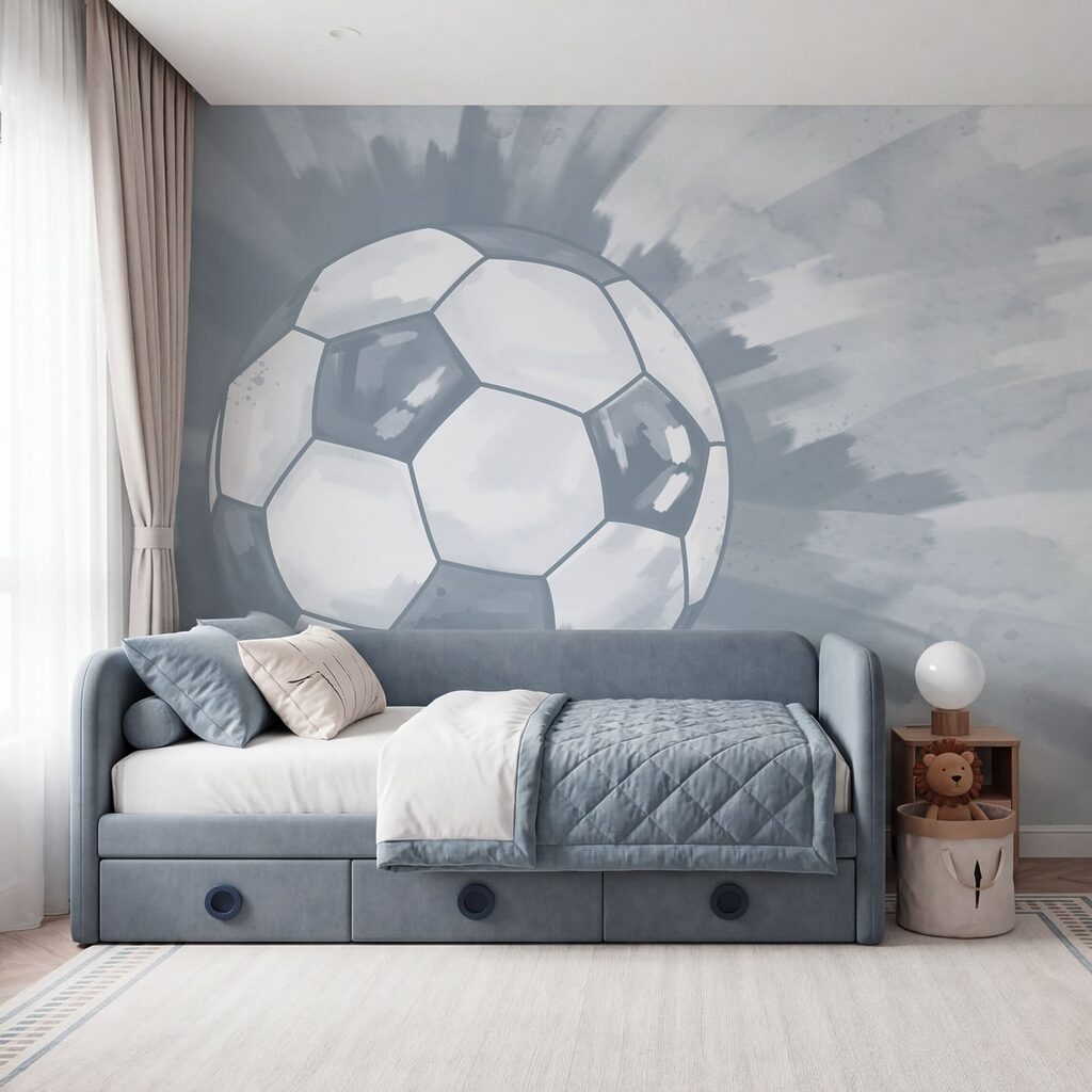 Voetbal in de lucht — interieur 2