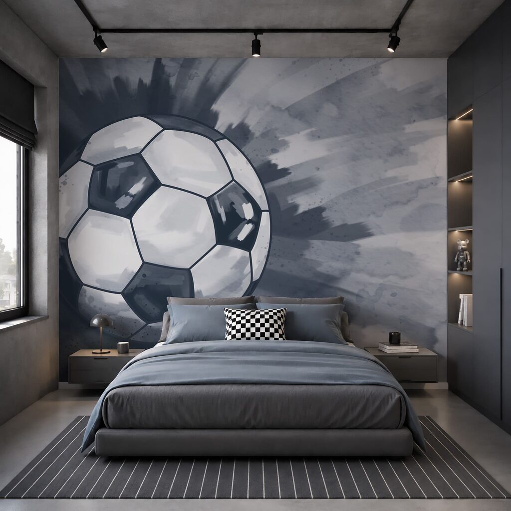 Voetbal in de lucht — interieur 1