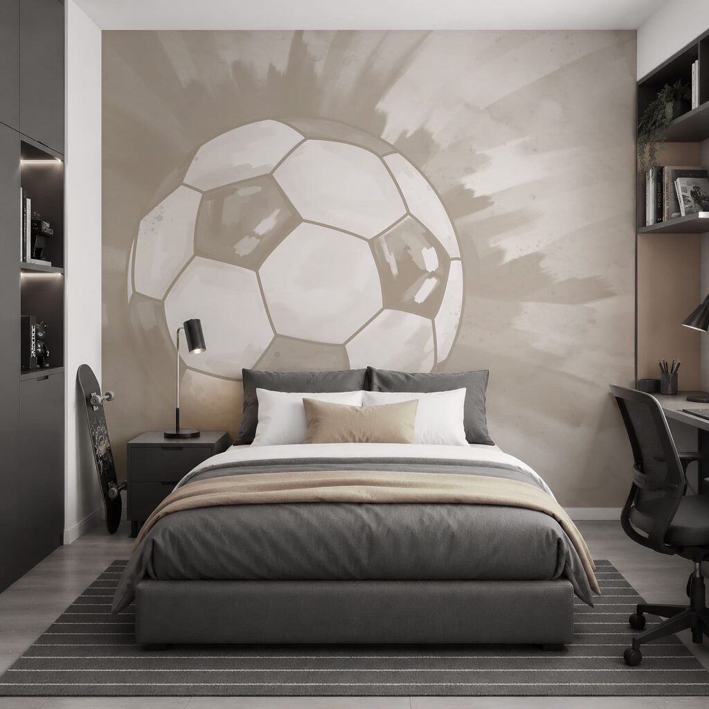 Voetbal in de lucht — interieur 2