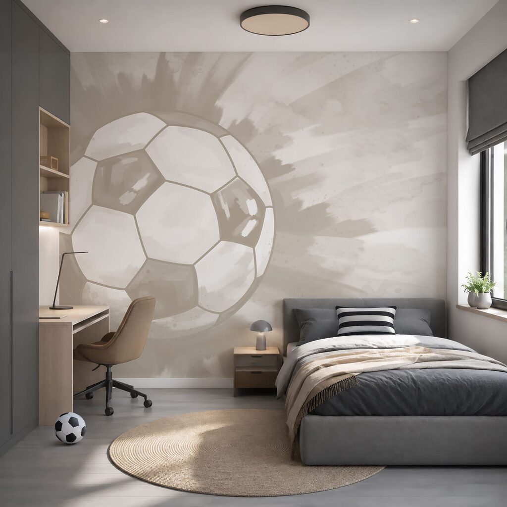 Voetbal in de lucht — interieur 1